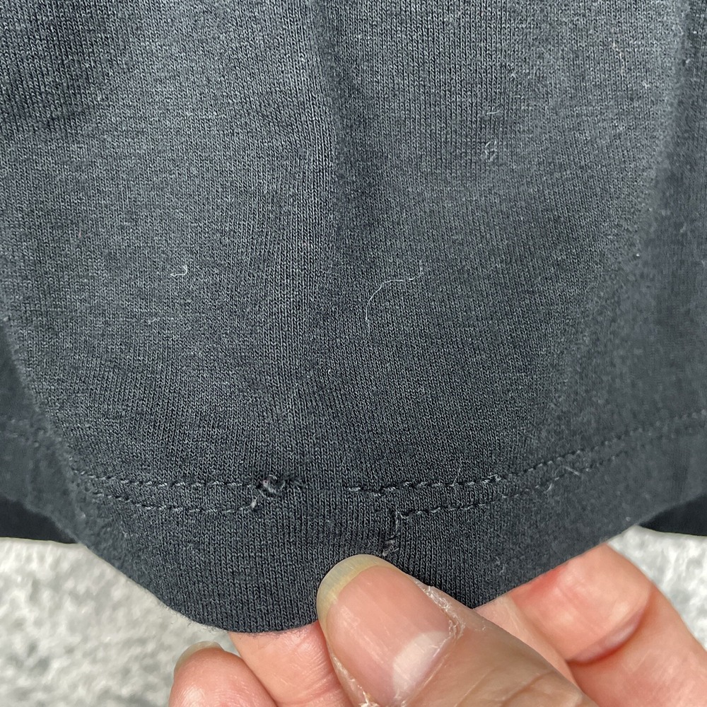 Chicos Top XL Black T Shirt Blouse Casual Beachy Coastal Stretch Minimalist - Picture 6 of 8